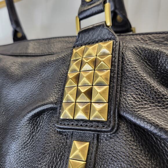 Fenn Wright Manson Large Black Leather Hobo with Bronze Hardware - Picture 3 of 13